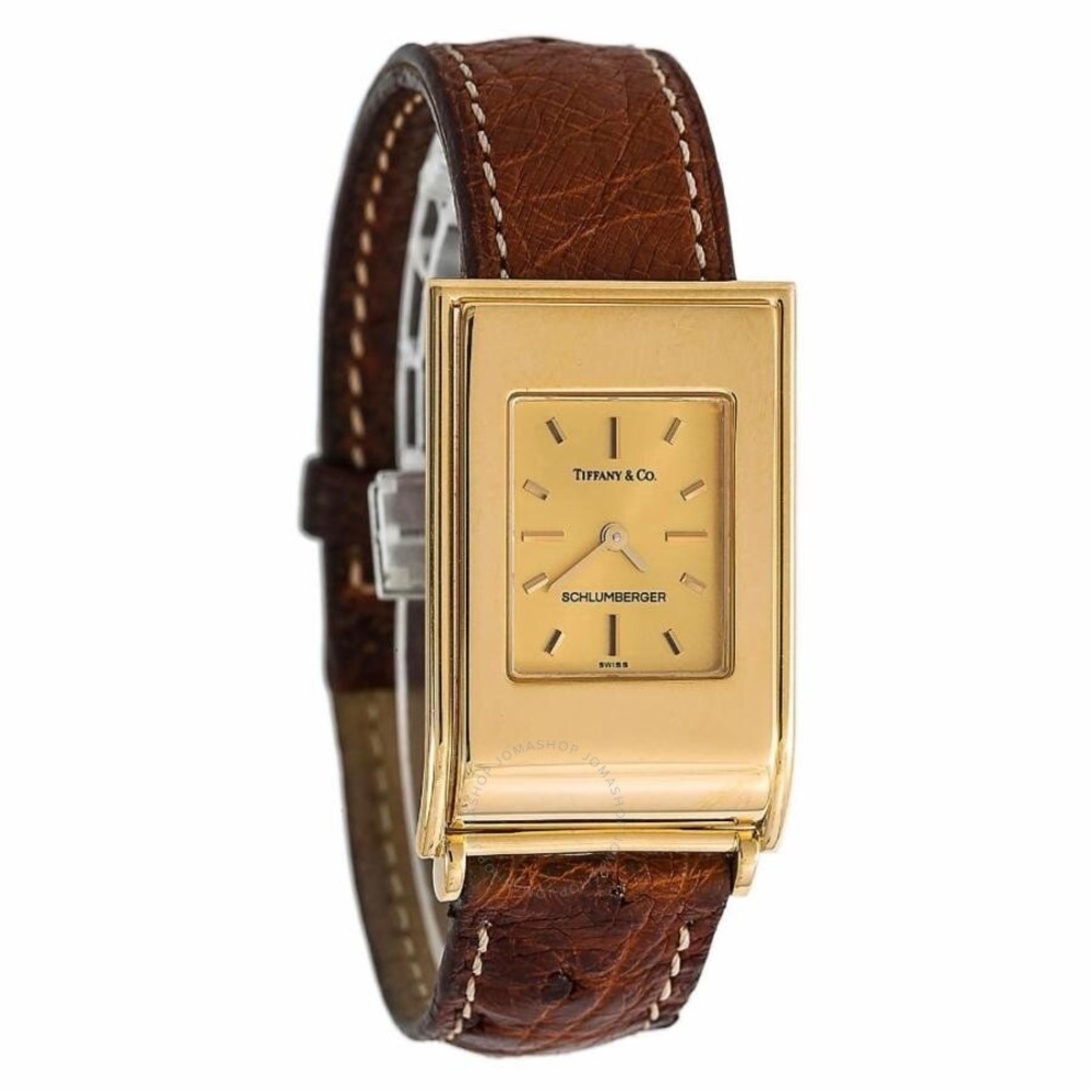 Pre-owned Tiffany Schlumberger Gold Tone Watch